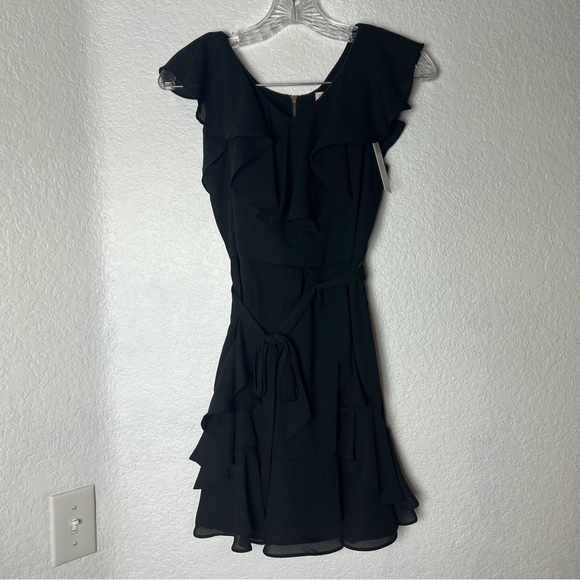 GB Girls Formal Black Ruffle Dress Size 14 - Picture 12 of 13
